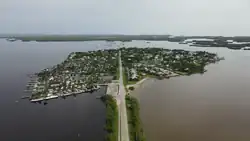 Aerial view of Chokoloskee