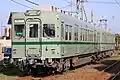 Choshi Electric Railway 22000 series cars 22007 and 22008 in March 2024