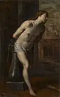 Christ at the column, priv. col.