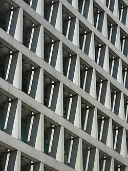Close-up shot of building