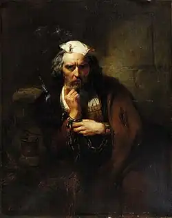 Christopher Columbus in Chains, 1846