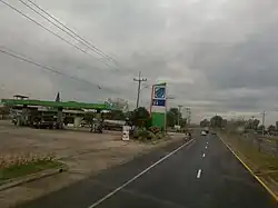 Rural road in Chumphon Buri in 2012