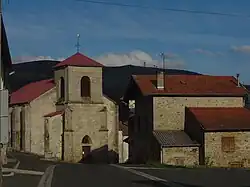 The church in Saint-Pierre-la-Bourlhonne