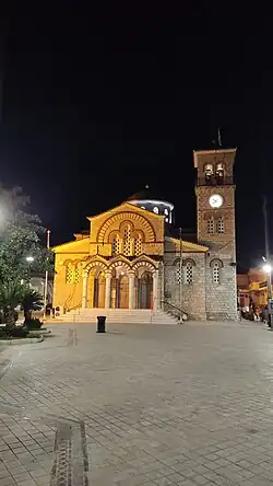 The church of the Holy Trinity in the village square