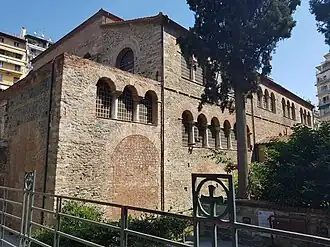 Backside view of the church