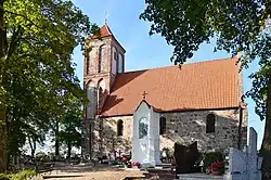 St. Michel church in Cielęta, 1st half of the 14th century, altered in 1783