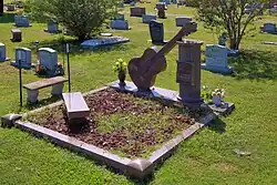 "The grave of Cindy Walker in Mexia, Texas"