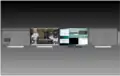 Cinnamon 1.6 showing a Workspace OSD.