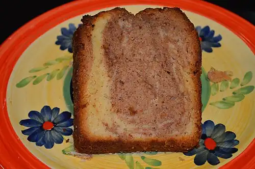 Marbled spice cake