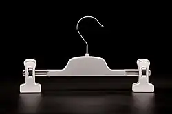 Clip hanger with two clamps