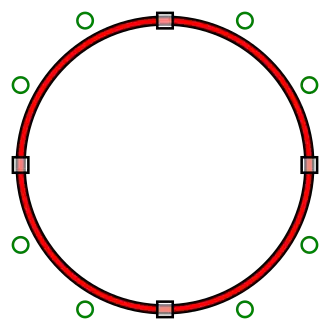 CFF outlines use cubic Bézier curves.
