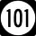 Iowa Highway 101 marker