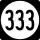 Highway 333 marker