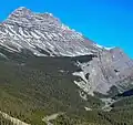 Cirrus Mountain (south peak) and the Weeping Wall