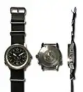 NATO-style webbing watch strap.