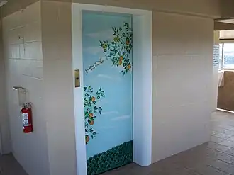 Elevator door of the Citrus Tower (March, 2007)