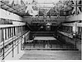 City Baths in Adelaide 1938, drained to host a wrestling competition