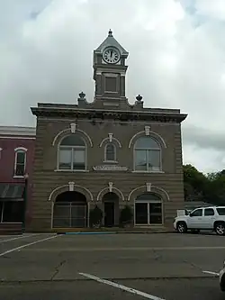 West Point City Hall at West Point Central City Historic District.