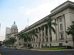 The Old Supreme Court Building (domed) and City Hall Building, which housed the Supreme Court between 1939 and 2005
