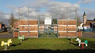 The city stadium