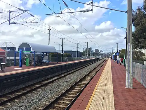 City West station platforms