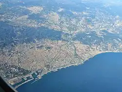 Aerial view of the City of Barcelona