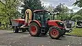 Kubota M4-063 tractor with trailer