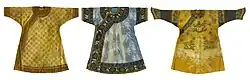 Recovered three-layer burial garments of Cixi, restored by the China National Silk Museum.