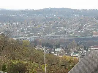 Clairton viewed from across the Monongahela River