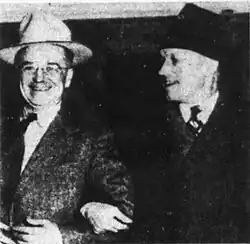 Clarence Boggie smiling with Don Magnuson