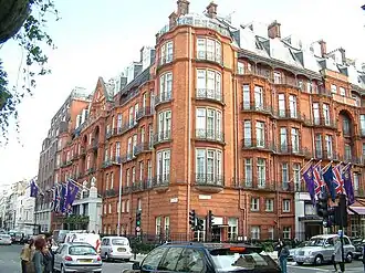 Corner view of the hotel Claridge's