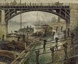 Claude Monet, Les déchargeurs de charbon, 1875