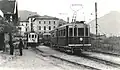 Cles tramway station in 1955