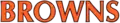 The Browns' script logo used from 1975 until the 2002 season.
