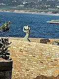 Undine mermaid sculpture at the Mrs. Clinton Walker House