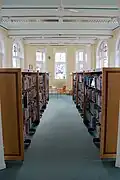 The interior of the library