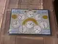 Clock showing Namaz timing