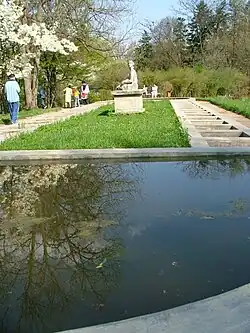 The pools built near the Water Tower