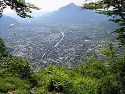 Cluses as seen from a nearby hillside