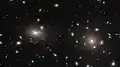 Thousands of globular clusters lying at the core of a galaxy cluster[28]