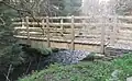 Footbridge on River Clwyd in Clocaenog Forest