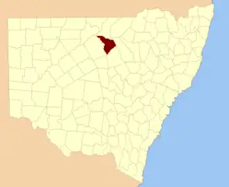 Location in New South Wales