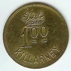 coal scrip from Killarney, West Virginia