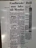 Newspaper reports of the disaster in 1960