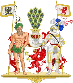 The Pomeranian griffin as used on the arms of the Prussian Province of Pomerania.