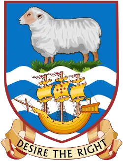 Official seal of Falkland Islands