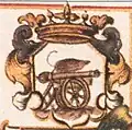 The title coat of arms of the Principality of Smolensk on Peter the Great's letters patent to Count G. I. Golovkin in 1711[86]