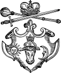 Coat of arms of the Principality of Moldavia. 1643