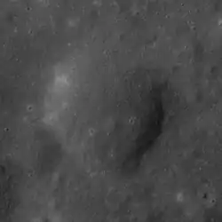 Apollo 17 panoramic camera image from low lunar orbit