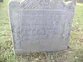 Grave marker for Gov. William Coddington, Jr.